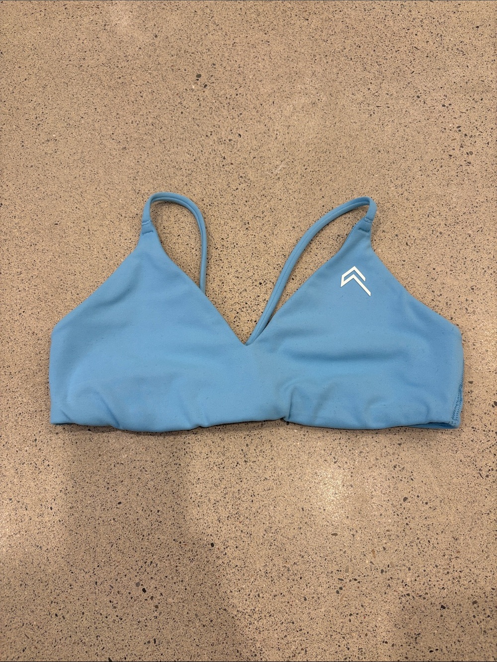 Oner Active Light Blue V-Neck Bralette Sports Bra
